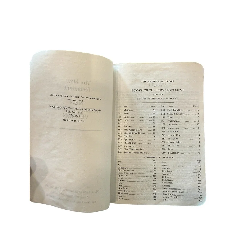 New Testament NIV Pocket Book 1974 New York International Bible Society‎
